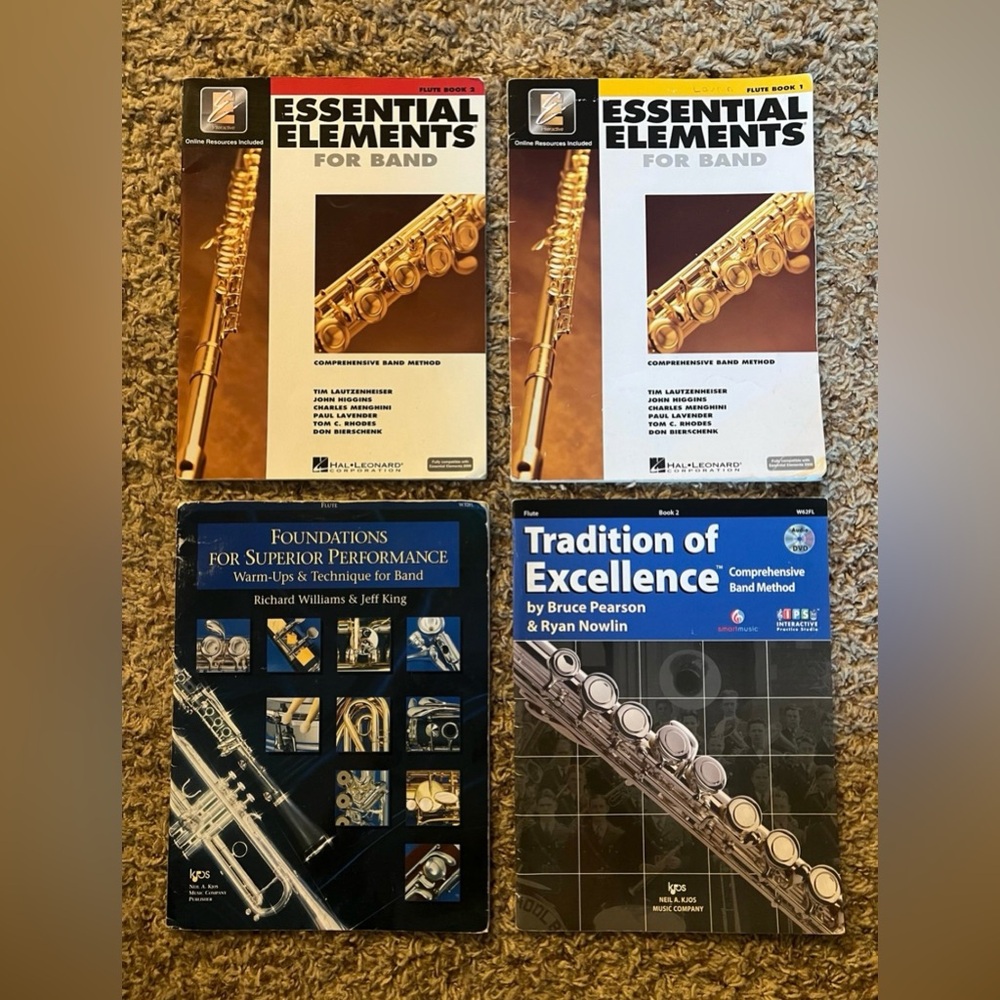 flute learning material and sheet music